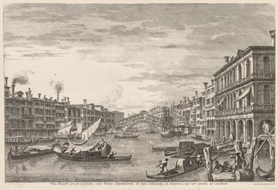 Utsikt over Venezia: Rialto av Michele Marieschi
