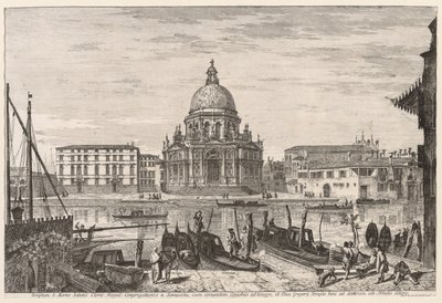 Utsikt over Venezia: SM Della Salute, 1741. av Michele Marieschi