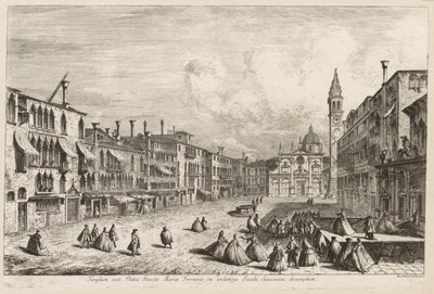 Utsikt over Venezia: S. Maria Formosa, 1741. av Michele Marieschi