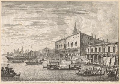 Utsikt over Venezia: Molo og S. M. Della Salute av Michele Marieschi