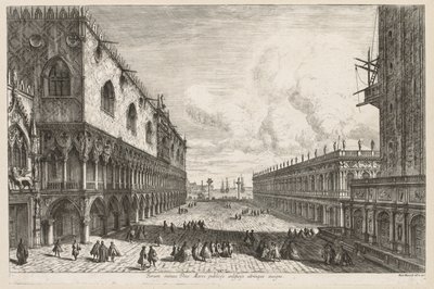 Utsikt over Venezia: Piazzetta, 1741. av Michele Marieschi