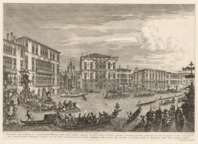 Utsikt over Venezia: Regattaen av Michele Marieschi