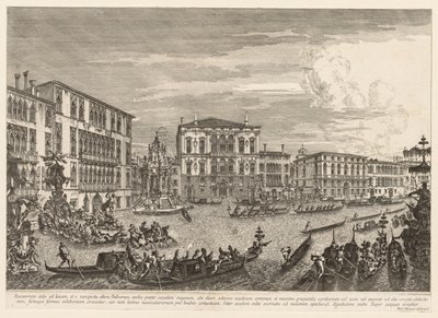 Utsikt over Venezia: Regattaen, 1741. av Michele Marieschi