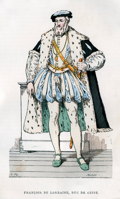 Frans av Lorraine, 2. hertug av Guise, fransk soldat og politiker, 1500-tallet 1882-1884. av Micheler