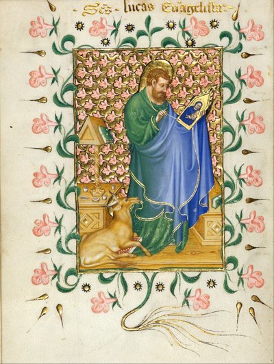 St. Luke maler jomfruen av Michelino Molinari da Besozzo
