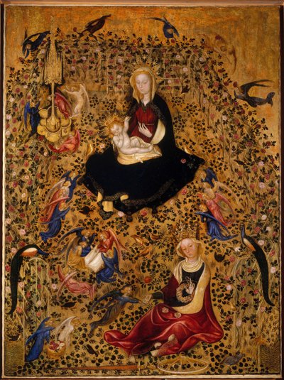 Madonnaen i rosehagen Madonna del Roseto, ca. 1425 av Michelino da Besozzo
