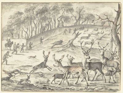 Deer Drive Hunt av Michiel Carree
