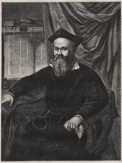 Portrett av Marco Antonio de Dominis (Markantun de Dominis) (1556-1624) Dalmatisk kirkelig, frafallen og vitenskapsmann - gravert av G J Delff etter Mierevelt av Michiel Jansz. van (after) Mierevelt