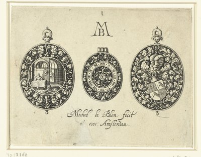 To urkasser og en urskive, ca. 1620-26 av Michiel Le Blon