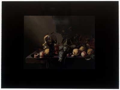 Stilleben med frukt og druer av Michiel Simons