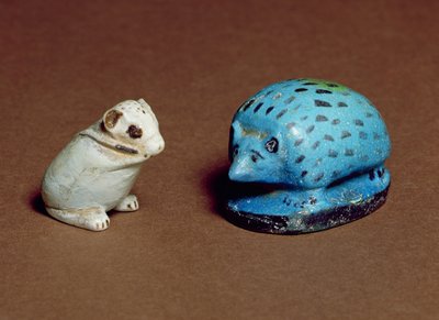 Pinnsvin og jerboa, fra Beni Hasan og Heliopolis, 12.-13. dynasti, ca. 1963-1648 f.Kr. (fajanse) av Middle Kingdom Egyptian