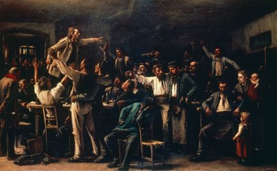 Streik av Mihály Munkácsy