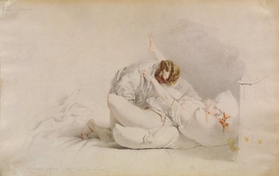 Erotisk scene av Mihaly von Zichy