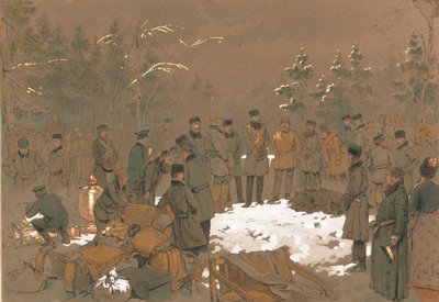 Bjørnejakten til tsar Alexander II, 1872. av Mihaly von Zichy