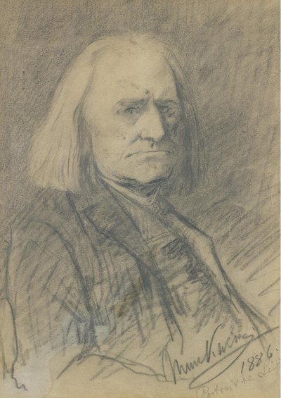 Portrett av Franz Liszt 1811-1886, 1886 av Mihály Munkácsy