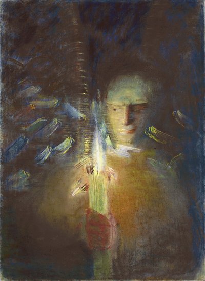 Sannhetens del Ciurlionis, Mikalojus Konstantinas (1875-1911). Pastell på papir, størrelse: 91x66,8 av Mikalojus Konstantinas Čiurlionis