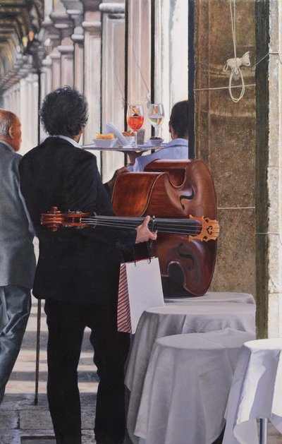 Markusplassen (olje på panel) av Mike Briscoe