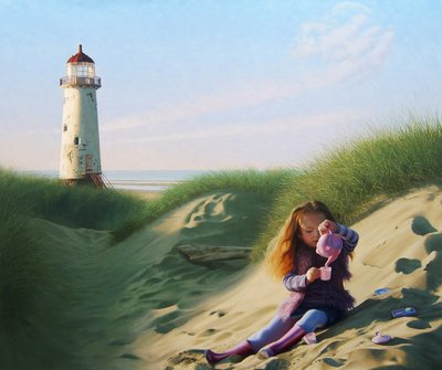 Piknik, 2011 (olje på lin) av Mike Briscoe