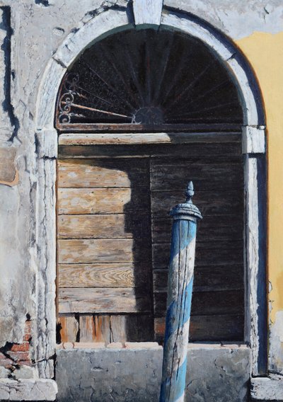 Utsikt fra gondolen (olje på panel) av Mike Briscoe