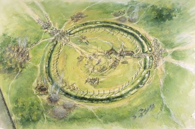 Stonehenge fase 2, c27. århundre f.Kr., c1990-2010 av Mike Seaforth