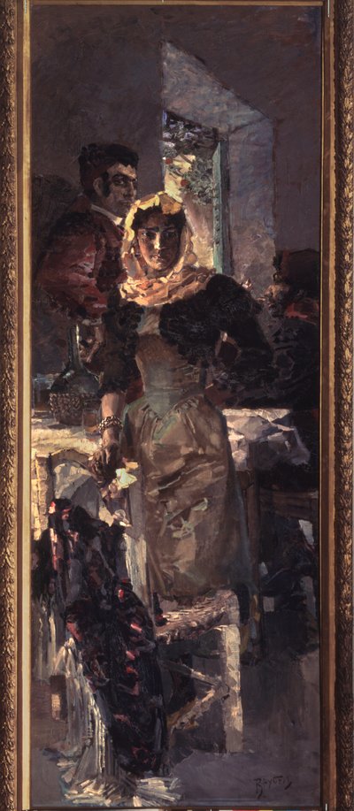 Spania (Spania) - Maleri av Mikhail Alexandrovich Vrubel (Vrubel) (1856-1910), olje på lerret av Mikhail Aleksandrovich Vrubel