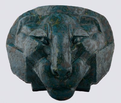 Head of a Lion, 1891 (glasert majolica) av Mikhail Aleksandrovich Vrubel