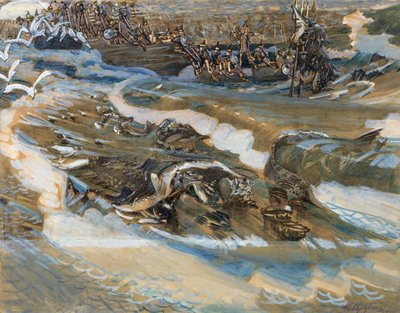 Illustrasjon til eventyret om tsaren Saltan av A. Pushkin, 1901 av Mikhail Aleksandrovich Vrubel