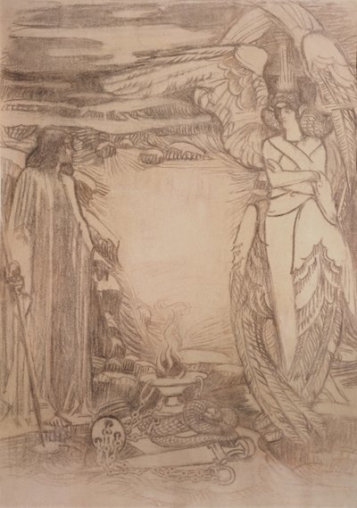 Illustrasjon til diktet profeten av A. Pushkin, 1905 av Mikhail Aleksandrovich Vrubel