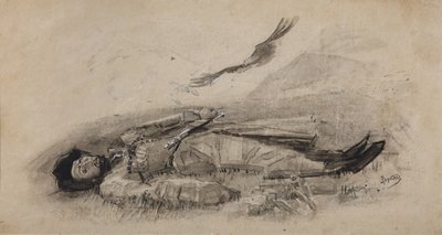 Illustrasjon til diktet Ismail-Bey av M. Lermontov, 1889-1891 av Mikhail Aleksandrovich Vrubel