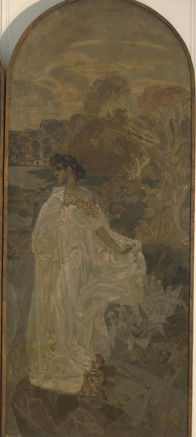 Minerva Triptych The Judgment of Paris, 1893 av Mikhail Aleksandrovich Vrubel