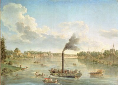 Grand Peterhof-palasset ved Finskebukta, 1761 av Mikhail Ivanovich Makhaev