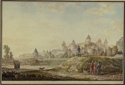 Utsikt over festningen Bender, 1790 av Mikhail Matveevich Ivanov