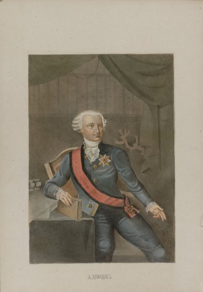 Alexander Grigorievich Demidov 1737-1803, 1862. av Mikhail Stepanovich Znamensky