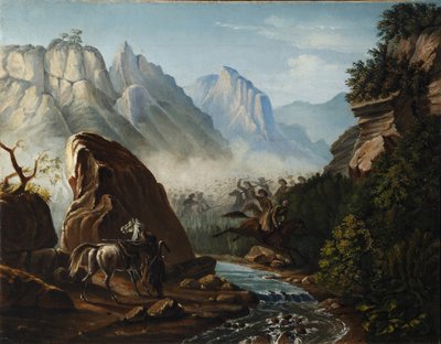 Brannkamp i fjellene i Dagestan, 1840-1841 av Mikhail Yuryevich Lermontov