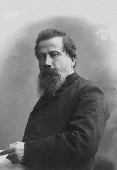 Portrett av komponisten Amilcare Ponchielli 1834-1886. av Milano . Guigoni and Bossi