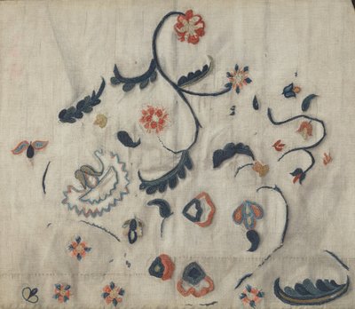 Brodert underkjole (Detalj) av Mildred E. Bent
