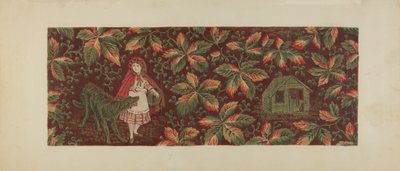 Trykt tekstil, ca. 1940. av Mildred Ford