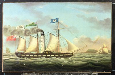 Steam-pakken "Saint Patrick" On The Liverpool To Dublin Run, 1827 av Miles Walters