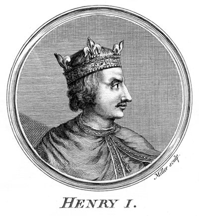Henry I, konge av England. av Miller