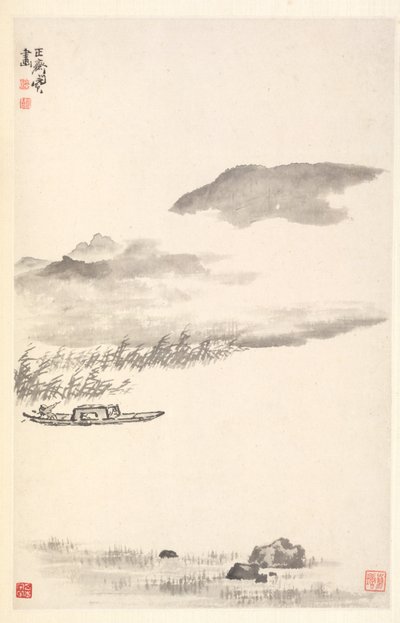 Elvelandskap av Min Zhen