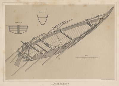 Japansk båt, 1855 av Miner Kilbourne Kellogg