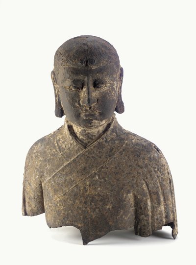Hode og byste av en Lohan (jern) av Ming Dynasty Chinese School