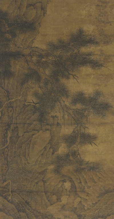 Pine og Brook av Ming Dynasty Chinese School