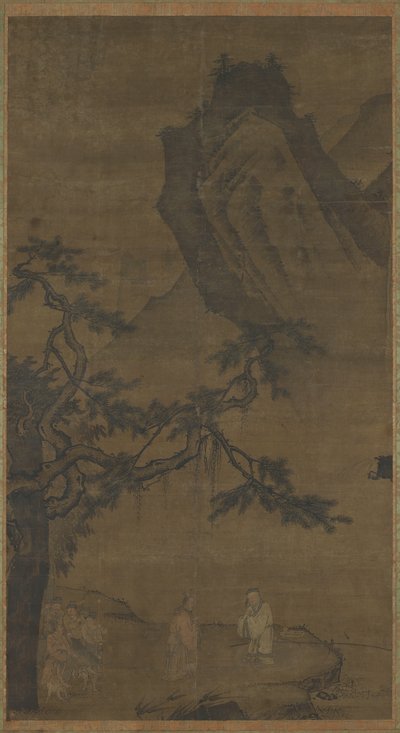 Tilkalle vismannen ved Wei-elven av Ming Dynasty Chinese School