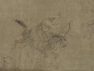 Cai Wenjis fangenskap, 1300-1400-tallet (blekk på papir) av Ming Dynasty Chinese School