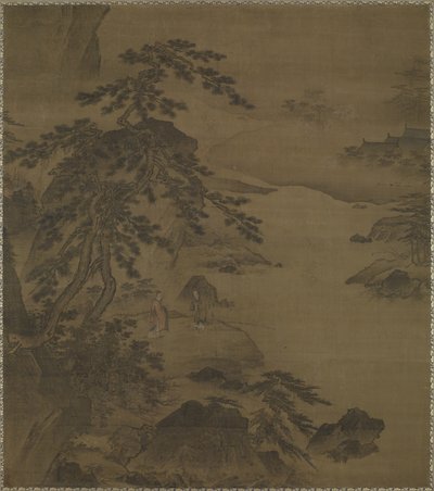 Besøke vismannen ved Wei-elven, midten av 1400-tallet av Ming Dynasty Chinese School