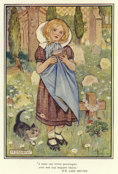 We Are Seven (farge litho) av Minnie Didbin Spooner