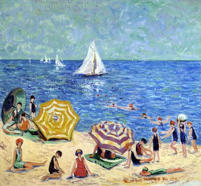 Oak Tree Beach, ca. 1914 av Minnie Harms Neebe