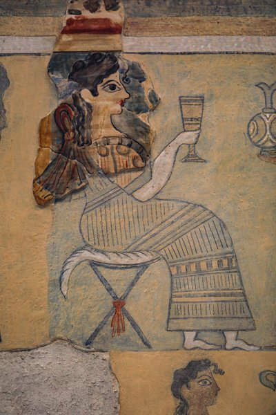 Camp-krakk fresco av Minoan