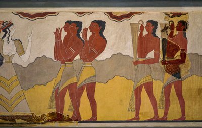 Rekonstruksjon av prosesjonfresken av Minoan